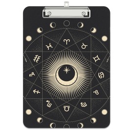 Rimilak Plastic Clipboards with Metal Clip, A4 Letter Size 9" x 12.5" Office Decorative Clipboards for Students Women Men and Kids, Cute Clipboard Custom Pattern