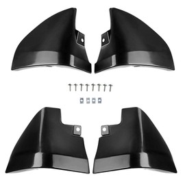 A-Premium Set of 4PCS Mud Flaps Splash Guards Mudguards Mudflaps Compatible with Infiniti M35h M37 M56 Q70 Q70L, 2011-2016, Sedan, Black, with Hardware Kits Accessory, Front LH RH and Rear LH RH