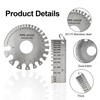 3 Pcs FUNCYboo Metal Sheet Thickness Gauge & Wire Gauge
