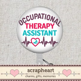 Occupational Therapy Assistant Badge Reel, OTA Badge Holder, Occupational Therapy Month, OTA Therapy Assistant Gift, OTA Graduation Gift, OTA Thank You Gift for OT Therapy Assistant, OTA Badge Reel