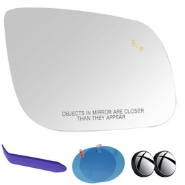 EAP Passenger Side Mirror Glass Compatible with Kia Sedona 2015-2021, Heated with Blind Spot, 87621A9420 87621A9310