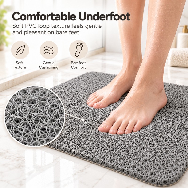 Non-Slip Bathroom Mat for Shower and Bathtub Areas – Quick-Drying