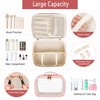 L LULUJAY PU Leather Makeup Bag Set - 2 PCS