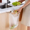 Meiloi Trash Bag Holder for Cupboards Kitchen Cabinet Door, Stainless