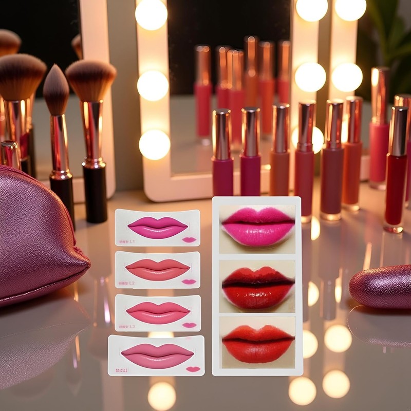 6Pcs Lip Liner Stencils Lip Painting Template Women Lip Make