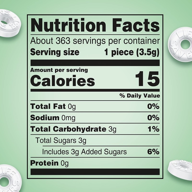 LIFE SAVERS Wint-O-Green Breath Mint Bulk Hard Candy, Party Size,