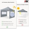 ABCCANOY 2 Packs of 10X10 Canopy Sidewalls with Church, Gray