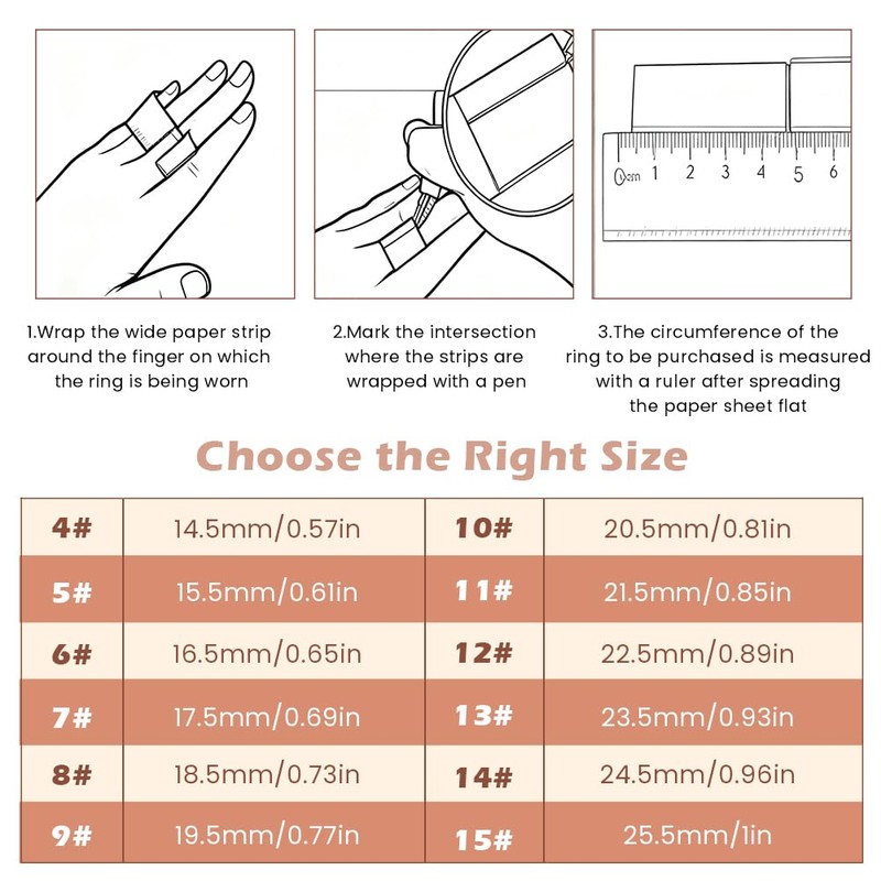 Ring 4 Sizing Kit, Compatible with Oura Ring4, Size 4
