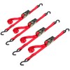 Wideskall 4 Pack 15 FT Mid Duty 1" Ratchet Tie