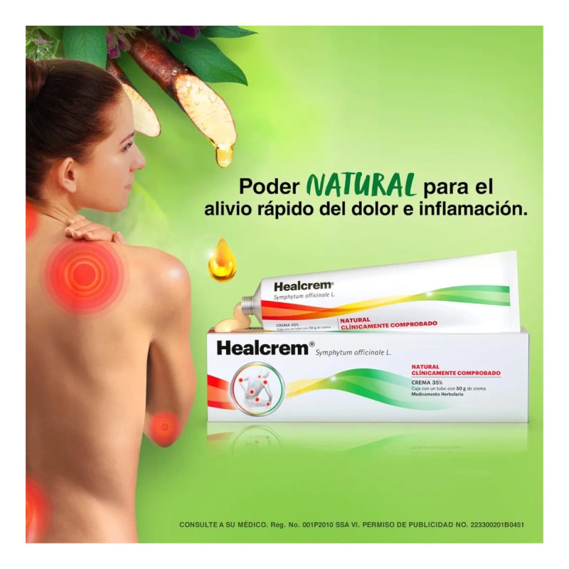 Pack X2 Cremas Naturales Alivio De Dolor 100g Healcrem