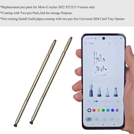 [2pcs Pen Pack] for Moto g Stylus (5G) 2022 Replacement s Pen,XT2215 Stylus Pen Replacement Parts for Moto-rola Moto G Stylus (5G) 2022 XT2215 XT2215-1 XT2215-4 6.8 Inches (Steel Blue)