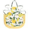 XLSXEXCL Lemon Apron for Women with Pockets, Waterproof Lemon Apron,