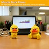 Nexalithix 2-Pack Funny Angry Duck Figurines, 3D Printed Little Yellow