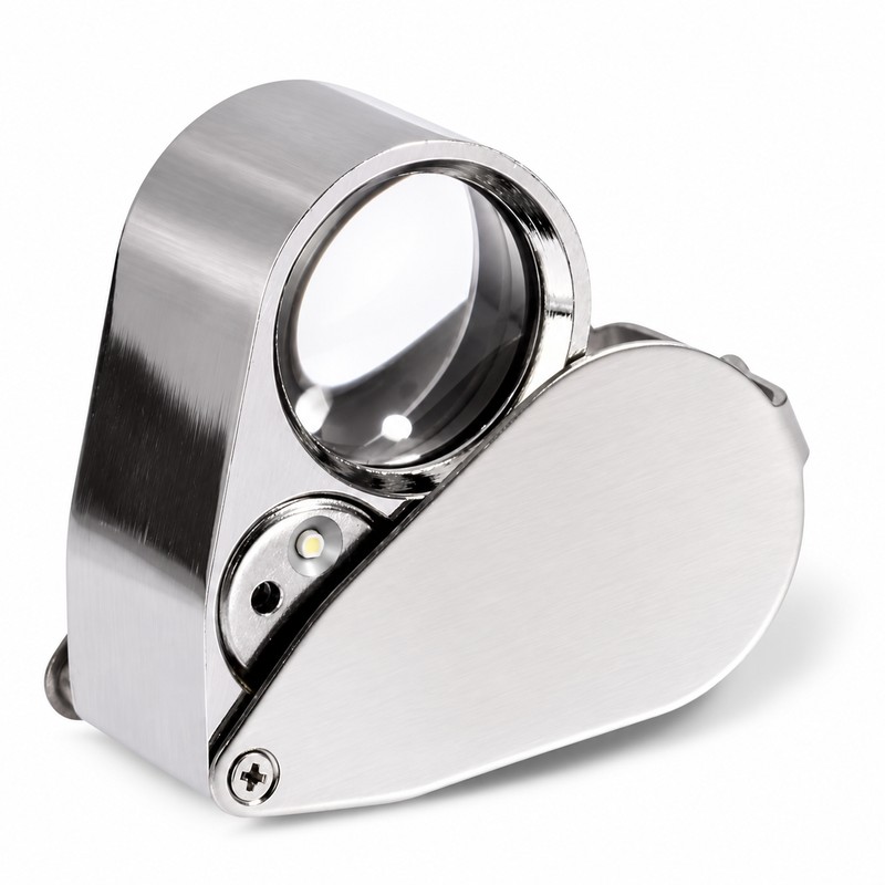 40X Jeweler's Loupe with LED & UV Light – Folding