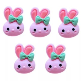 Shelly's Buttons and More Sweet Bunny Faces - Shelly's Buttons Easter Bunny Flat Back - Craft Scrap Sewing