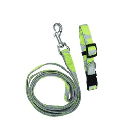 My Pet & Me - Martingale Reflective Dog Collar and Leash Set - Durable, Adjustable Collar with Padded Handle Leash for Small & Medium Dogs - Perfect for Training, Walking, and Outdoor Adventures