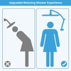Hibbent Shower Head Extension Arm,16" Solid Brass Adjustable Extender with