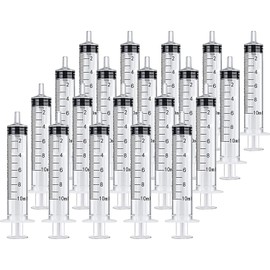 10ml Syringe, Individually Sealed Package for Feeding Pets or Small Animals, can Also be Used for Measuring Liquids, Scientific Experiments, Medical Experiments(20 pack)