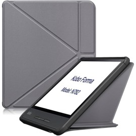 Case for Kobo Forma 8 inch (Model: N782), PU Leather Magnetic Smart Protective Cover for E-Reader, with Auto-Wake/Sleep, Skin Shell Cover for Audio-Book Ereader Devices (Grey)