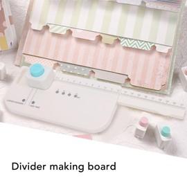 Tab Punch Board, DIY Bookmark Production Board for Scrapbook Diary Cards, File Tag Puncher Practical Tag Paper Punch 30 40 50 60mm