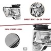 JSBOYAT Headlight Assembly with Bulbs Replacement for 2009-2014 Ford F150