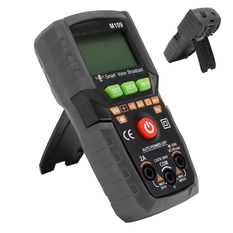 Digital Multimeter English Voice Broadcast Flashlight Backlit Screen Automatic Portable