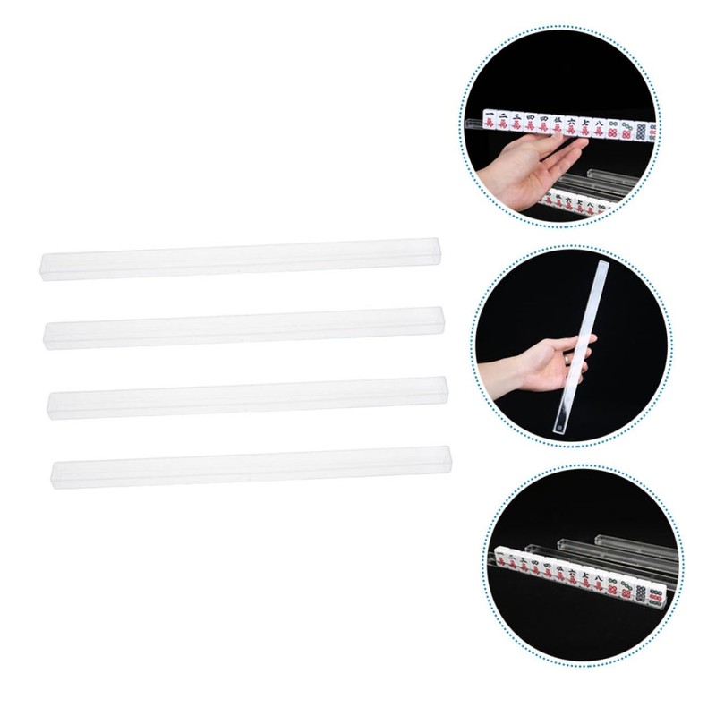 Kisangel 4pcs Mini Mahjong Rack Portable U Shaped Tile Holders