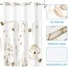 WITHLOC No Hook Shower Curtain with Snap in Liner -