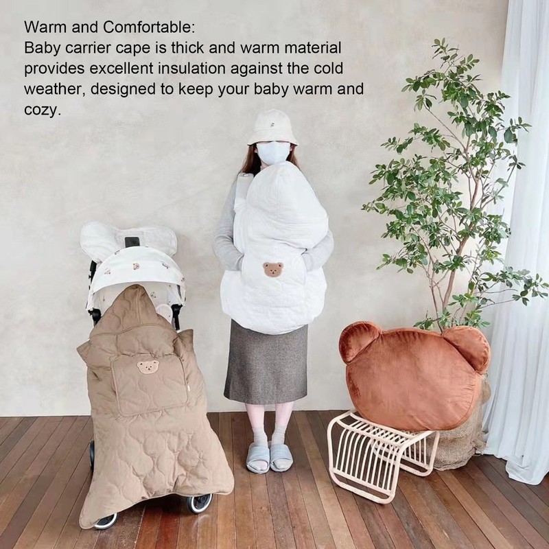 Baby Carrier Winter Cover Windproof Universal Hoodie All Season Carrier