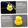 Kisangel 100pcs Simulation Fishing Baits Corn Grain Shape Lures for