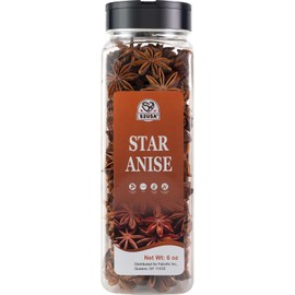 52USA 52USA Star Anise, 6oz C Whole Dried Star Anise Pods in Bottle, Aromatic Spice for Cooking, Baking, and Teas