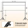 Forlogic Backdrop Stand 10x7.5ft(WxH), Heavy Duty Adjustable Photo Back Drop