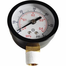 Unbranded For Hayward Swimming Pool Filter 1/4" Side Mount ECX270861 Pressure Gauge 60PSI