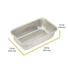 Chigcago Metallic Recyled Aluminum 9x5 Loaf Pan, Made With Reycled Aluminum, Perfect For Everyday And Small Batch Baking