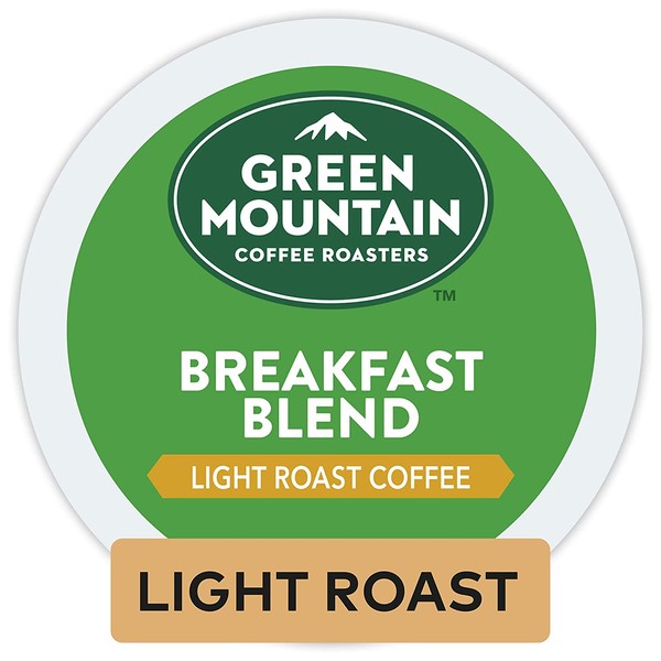 Green Mountain Coffee Roasters Breakfast Blend, Single-Serve Keurig K-Cup Pods, Light Roast Coffee, 32 Count