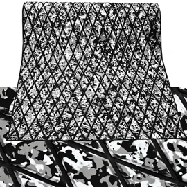 KT GuoMei 102.3" X45.2” Diamond Pattern Sea Deck Self-Adhesive Boat Flooring Eva Foam Decking Marine Non-Slip for Motorboat Fishing Boat Yach (94.5" X 37.7", Camouflage and Black)