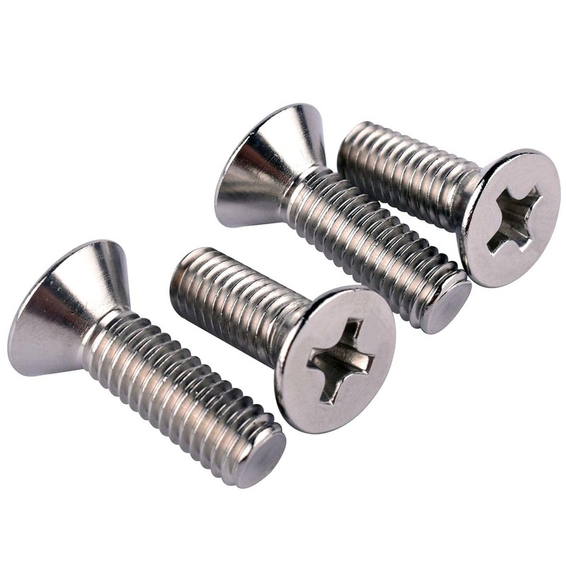 KOSJETHAS 50Pcs #8-32 x 5/8" UNC Phillips Flat Countersunk Head