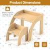 HONEY JOY Kids Table and Chair Set, Children Wooden Activity