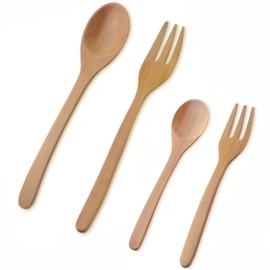 Nagao Sao Tree Dinner Cutlery Set, 4 Piece, Wooden