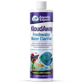KloudAway Freshwater Aquarium Water Clarifier - Clears Cloudy Water, Water Clarifier for Fish Tank, Made in USA, Aquatic Experts, (500 ml)