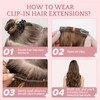 SEGOHAIR Clip in Hair Extensions Real Human Hair, 10inch Platinum