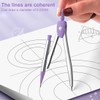 WUSJCOF Geometry Set Compass and Accessories for Primary and Secondary