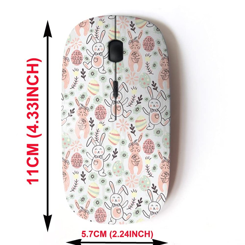 2.4G Wireless Mouse with Cute Pattern Design for All Laptops