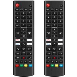 Pack of 2 Universal Remote Control Replacement with Channel Shortcut Keys Applicable for LG UHD OLED NanoCell QNED 4K UHD Smart TV