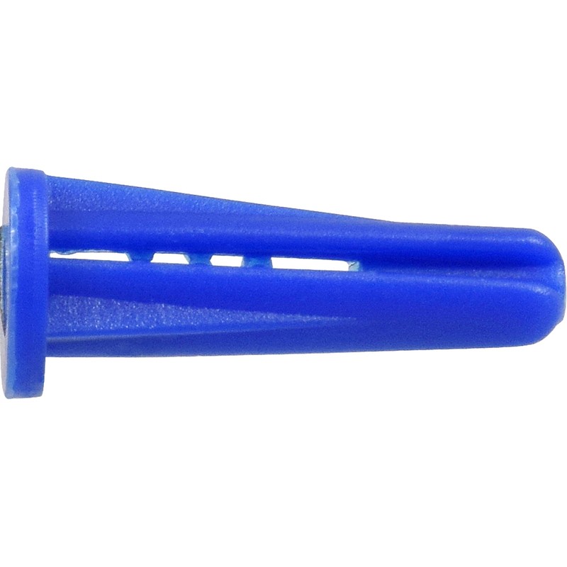 The Hillman Group 370337 Blue Conical Plastic Anchor, 8-10 X