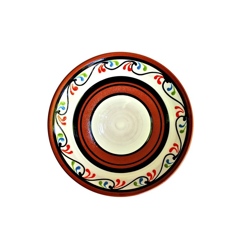 Cactus Canyon Ceramics Spanish Terracotta 5-Piece Salad Plate Set, White