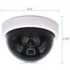WALI Dummy Fake Security CCTV Dome Camera with Flashing Red