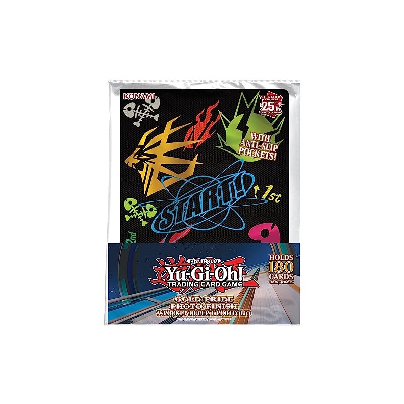 Yu-Gi-Oh! TRADING CARD GAME 9-Pocket Duelist Portfolio with Gold Pride