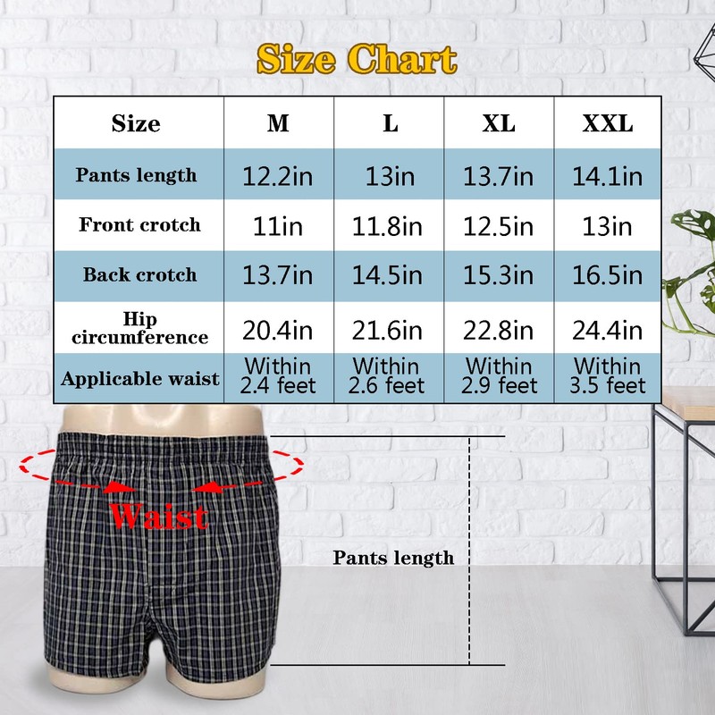 YingXue Men's Incontinence Underwear 2-Pack, Washable Leak-Proof Absorbent Boxer Briefs