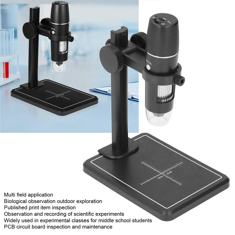WiFi Microscope Portable Digital USB Magnifier with 8 LED for